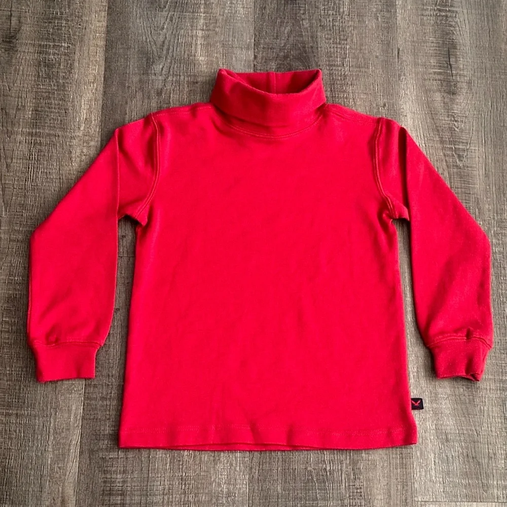 💞 New Baby & Toddler Boys Size 4T Red Long Sleeve Turtleneck Kids Shirt